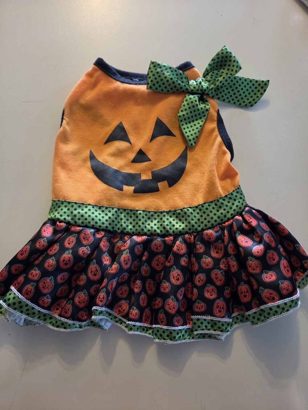 Extra Small NEW Pumpkin Dog Dress